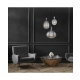 1987 PENDANT LIGHT 1XE27 GLASS SMOKE GRAY Zambelis Lights
