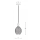 1987 PENDANT LIGHT 1XE27 GLASS SMOKE GRAY Zambelis Lights