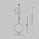Lampa wisząca Nebula MOD182PL-L6W3K Maytoni
