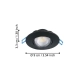 GEDREZ Oprawa do zabudowy zestaw 3XLED-CCT Ø90 Czarny 300188 EGLO