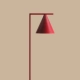 Bordowa lampa podłogowa FORM FLOOR RED WINE 1108A15 Aldex