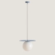 Lampa wisząca LOOP DUSTY BLUE L 1125G16_L Aldex