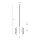 20125 GLASS PENDANT LAMP 1XE27 MAX 40W FROST WHITE GLASS & MATT WHITE METAL Zambelis Lights