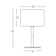 20214 TABLE LAMP E14 MAX 40W IRON & WOOD & FABRIC MATERIAL BLACK SWITCH FOR INTERIOR SPACES Zambelis Lights