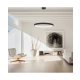 2060 PENDANT LIGHT 60W 3000K ALUMINUM & ACRYLIC SANDY BLACK FOR INDOOR SPACES Zambelis Lights