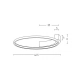 2075 CEILING LIGHT 31W 3000K ALUMINUM &SILICON SANDY WHITE Zambelis Lights