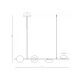22062 PENDANT LIGHT LED 23W METAL -GLASS GOLD MATT Zambelis Lights