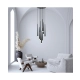 22113 PENDANT LED LIGHT 25W 3000K ALUMINUM -MARBLE BLACK Zambelis Lights