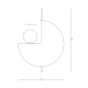 22204 WALL LAMP 1XG9 TERACOTTA - GOLD Zambelis Lights