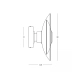25143 WALL LED LIGHT 10W 3000K BRUSHED BRASS - CLEAR GLASS Zambelis Lights