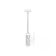 25417 PENDANT LIGHT 1xGU10 MAX 10W NATURAL STONE - BROWN WOOD Zambelis Lights