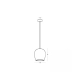 2662 PENDANT LIGHT 1XE27 40W MAX PINK BEIGE GYPSUM - METAL Zambelis Lights