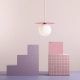 Lampa wisząca LOOP BABY PINK L 1125G18_L Aldex
