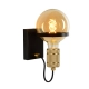 lafabryka.pl OTTELIEN - Kinkiet - Ø 17,7 cm - 1xE27 - Black 30271/01/30 Lucide