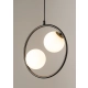 lafabryka.pl Lampa wisząca ring kula czarna Sigma Lighting AQUA 2 33410