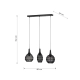 SORAYA – 365400332 excl. 3x E27 · max. 10W TRIO
