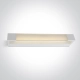 WHITE LED BATHROOM / WALL LIGHT 14W WW IP44 230V 38114R/W/W ONE LIGHT