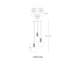 Lampa wisząca CALVO P0076-03A-P7AA ZUMA LINE