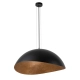 Lampa wisząca z żywicy czarno-miedziana Sigma Lighting Solaris XL 40610