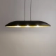 Lampa Wisząca Czarna Złota GONDOLA L 40632 SIGMA