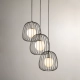 BELL 3 Lampa wisząca czarny/srebrny 40725 Sigma