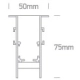 Magnetic Recessed Profiles Szyna Podtynkowa 2m 42002R/B ONE LIGHT