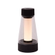 LORALI - Lampa stołowa z możliwością ładowania - Akumulator/baterie - Ø 7,7 cm - LED Dim. - IP44 - Czarny 45500/01/30 Lu