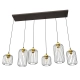 Lampa wisząca VANDER 6 BL GOLD 1364/6 EMIBIG Lighting