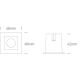Oprawa podstropowa The Mirror Dark Light Range 50103H/B/W ONE LIGHT