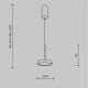 Lampa wisząca El MOD041PL-L15GB3K Maytoni