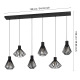 BASIDANO Lampa wisząca 390126 EGLO
