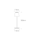 WHITE 3,5W WW TABLE LAMP RECHARGEABLE USB IP54 DIMMABLE 61082B/W/W ONE LIGHT