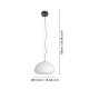 BALMES Lampa wisząca 390201 EGLO