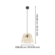 HYKEHAM Lampa wisząca 43852 EGLO