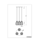 Lampa wisząca ONYX – 301300342 TRIO