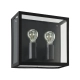 ALAMONTE 1 lampa ścienna kinkiet zewnętrzny 2 x E27 czarny 900698 EGLO