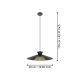 GRIZEDALE Lampa wisząca 43885 EGLO