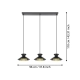 GRIZEDALE Lampa wisząca 43886 EGLO