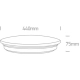 The LED Plafon Range 62026C/W ONE LIGHT