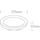 BLACK PLAFON LED 30W CCTV IP20 230V DIMMABLE 62130L/B/V ONE LIGHT