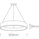 WHITE PENDANT LED 42W CCTV IP20 230V 62142NB/W/V ONE LIGHT