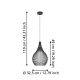 RAZONI 1 Lampa wisząca 900829 EGLO