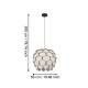 MATTANZA Lampa wisząca 900847 EGLO