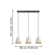 TABLEY Lampa wisząca 43976 EGLO