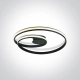 Plafon The Swirl Range 63066/B ONE LIGHT