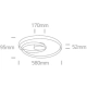 Plafon The Swirl Range 63066/W ONE LIGHT