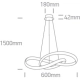 Lampa wisząca The Swirl Range 63066A/B ONE LIGHT