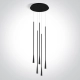 BLACK 5x5W WW 230V 63076C/B/W ONE LIGHT