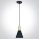 lafabryka.pl Tala 63122/BBS ozdobny zwis w kolorze czarnym+mosiądz mat E27 10W ONE LIGHT