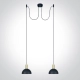 Lampa wisząca Round Pendants 63140B/BBS 2xE27 ONE LIGHT